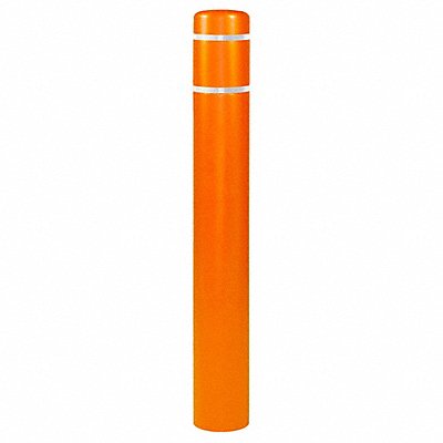 GRAINGER CL1386HH Bollard Cover Orange 7 3/10 in Dia