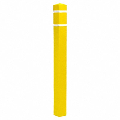 GRAINGER SQ455YW Bollard Cover Yellow 5 in Dia