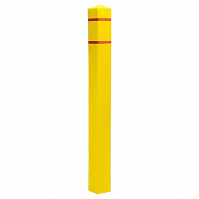POST GUARD SQ455YR Bollard Cover Yellow 5 in Dia