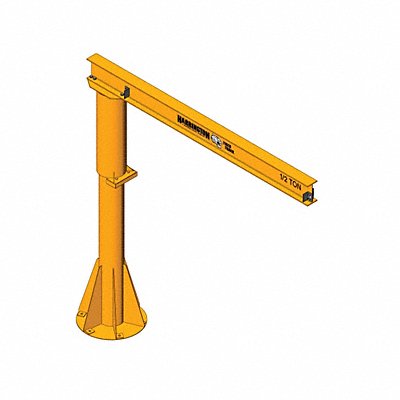 TIGER TRACK 350F1000148 Light Duty Foundationless Jib Crane 14ft