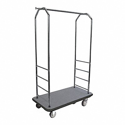CSL 2000BK050GRY Bellman Cart Chrome Grey Carpet