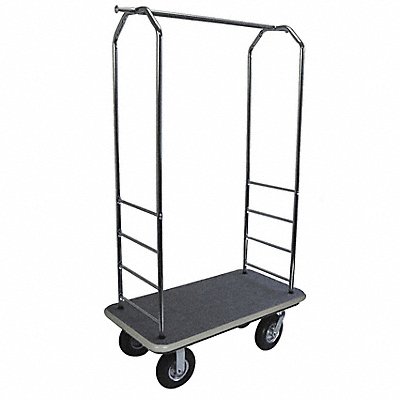 CSL 2000GY010BLK Bellman Cart Chrome Black Carpet