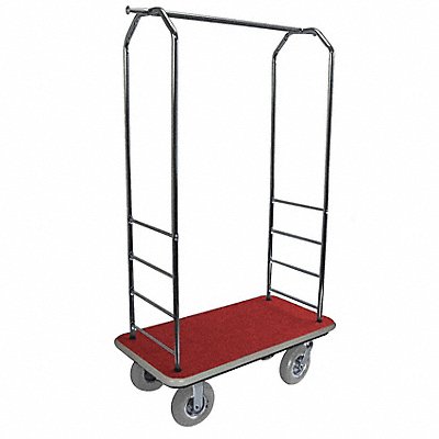 CSL 2000GY020RED Bellman Cart Chrome Red Carpet