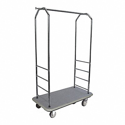 CSL 2000GY040GRY Bellman Cart Chrome Grey Carpet