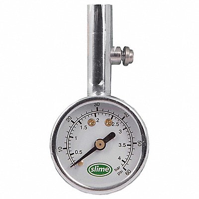 SLIME 20048T Dial Tyre Pressure Gauge 5 to 60 psi