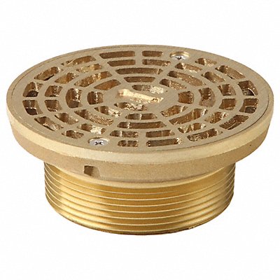 SMITH LIGHT COMMERCIAL 201T03 Floor Drain Strainer 3In MIP 4-3/4In Dia