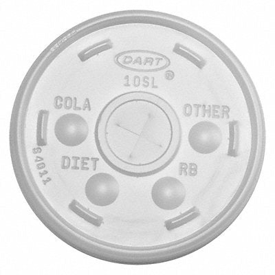 DART 10SL Disp Cold Cup Lid 10 oz PK1000
