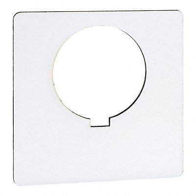 SCHNEIDER ELECTRIC 9001KN100WP Legend Plate Black/White Square
