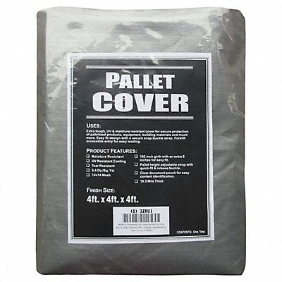 GRAINGER 3ZRU1 Pallet Cover Tarp LDPE HDPE 10.5 mil