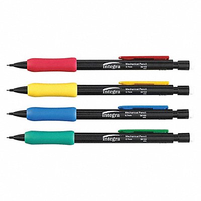 INTEGRA ITA36153 Grip Mechanical Pencils Black Lead PK12