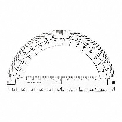 SPARCO PRODUCTS SPR01490 Professional Protractor Plastic Clear