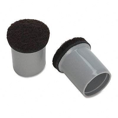 LORELL LLR49323 Replc Chair Tip Gry 7/8 Round Leg PK16