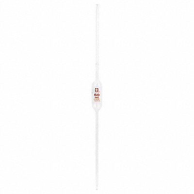 SIBATA 2040503MM Volumetric Pipette 50mL Cap 538mm PK6