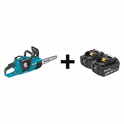 MAKITA XCU03PTBL1840B2 Chain Saw Kit Battery 14 Bar Length