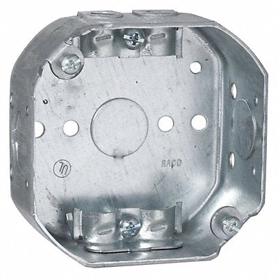 RACO 145 Octagon Box 1-1/2 Deep Nm-Clmp 1/2 Ko 4