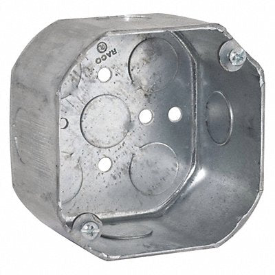 RACO 165 Octagon Box 2-1/8 Deep 1/2 Ko 4