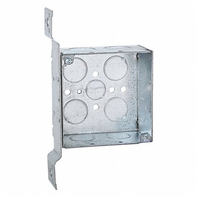 RACO 236 Box 4 Sq 2-1/8 Deep Fm-Brkt 1/2-3/4 Ko