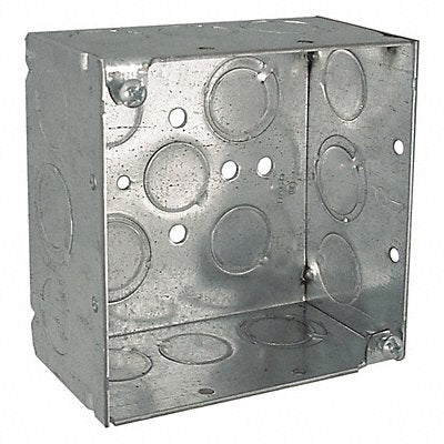 RACO 232RAC Box 4 SQ Welded 2-1/8 Dp 1/2-3/4 Tko