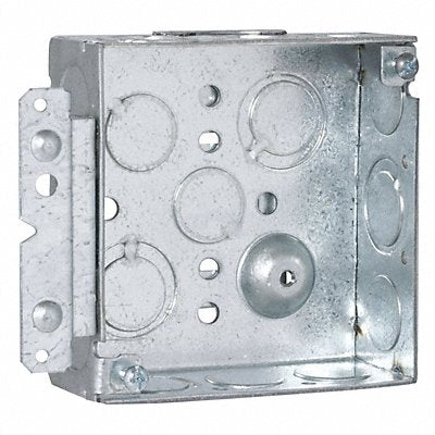 RACO 189HWP Box 4 SQ 1-1/2 Deep H-Brkt 1/2-3/4