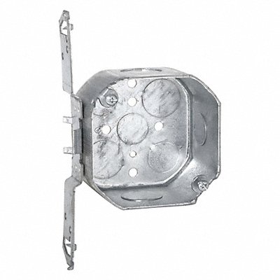 RACO 167TS Oct Box 2-1/8 Deep Ts-Brkt 1/2-3/4 Ko