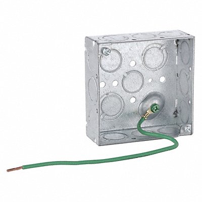 RACO 189SM Weld Box Sq 1-1/2 D Pigtail 1/2-3/4 4