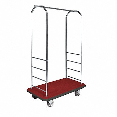CSL 2099BK040RED Bellman Cart Stnlss Steel Red Carpet