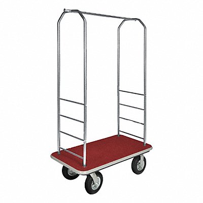CSL 2099GY010RED Bellman Cart Stnlss Steel Red Carpet