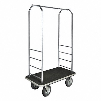 CSL 2099GY020BLK Bellman Cart Stnlss Steel Black Carpet