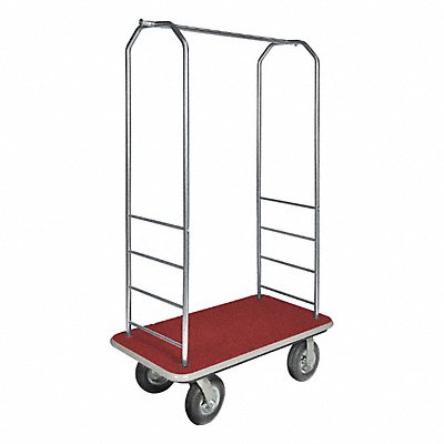CSL 2099GY020RED Bellman Cart Stnlss Steel Red Carpet
