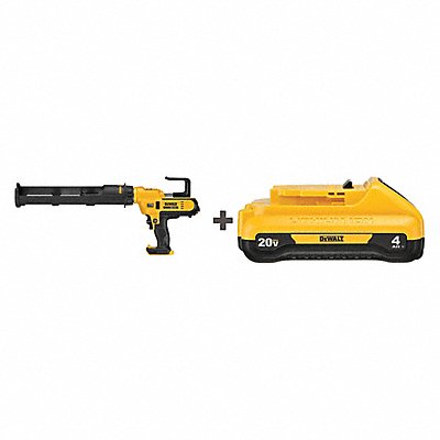 DEWALT DCE570BDCB240 Caulk Gun Kit 20V DC 29 oz Open Frame
