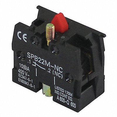 DAYTON 20C817 ContactBlock Black 1NC 22mm