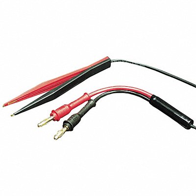 B K PRECISION TL8 Tweezer Test Leads Red/Black Silicone
