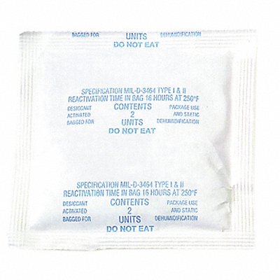 SCS 2PLDES150 Desiccant Bag Tyvek Bags PK150