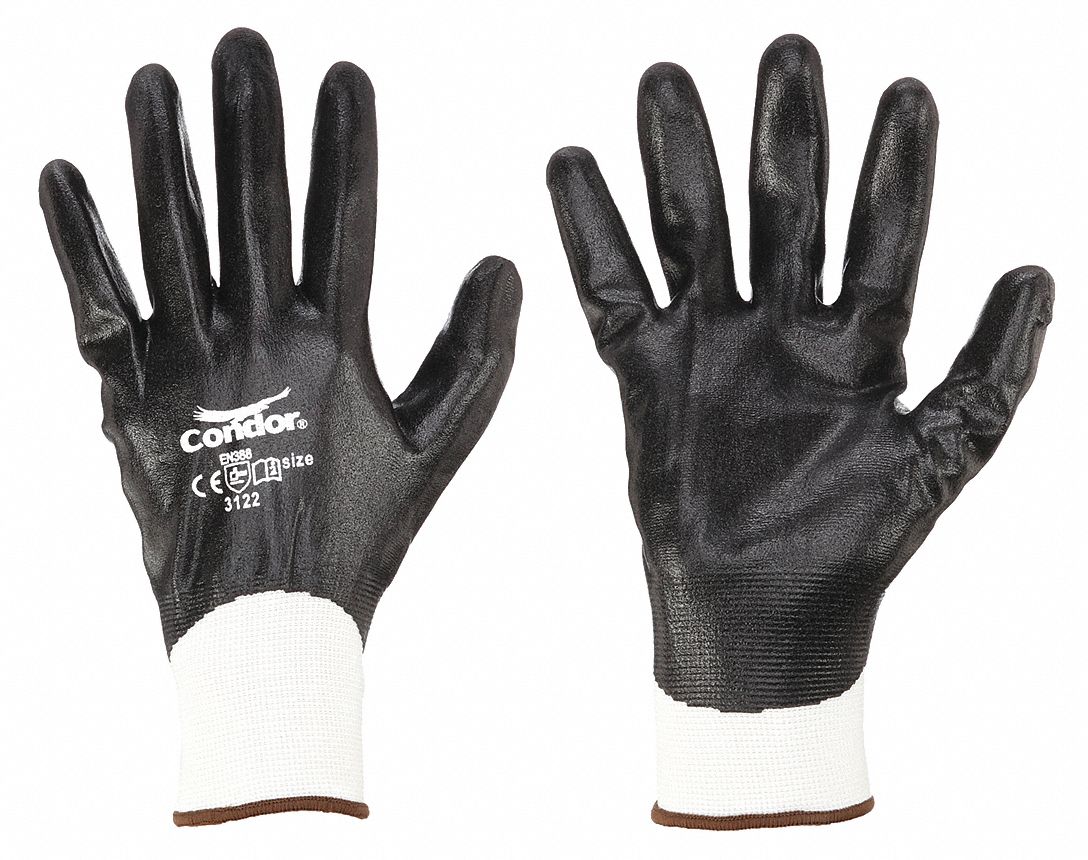 CONDOR 842X67 VF Coated Gloves Nylon L 20GZ63 PR