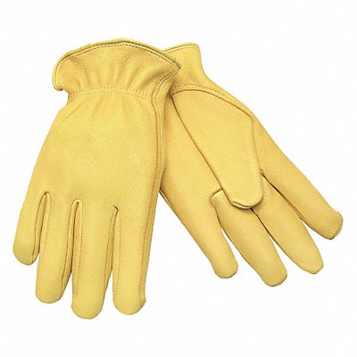 MCR SAFETY 3500S H7868 Leather Gloves Gold S PR