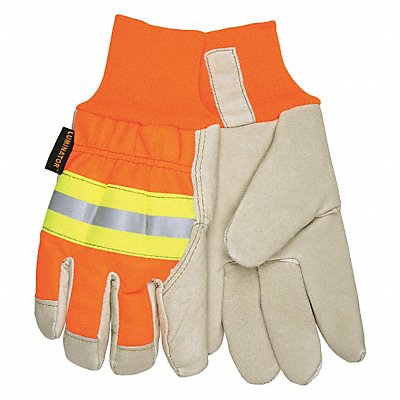 MCR SAFETY 3440L Leather Gloves Beige L PR