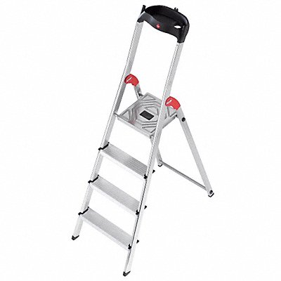 HAILO 8160407 Platform Stepladder 2-49/64 ft Al330 lb