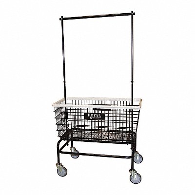 ROYAL BASKET TRUCKS G33BKXW2A5UNN Laundry Hamper Cart Black 500 lb.