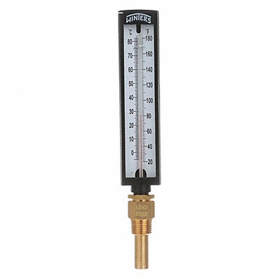 WINTERS TAS131LF Thermometer Analog 20 to 80 deg 1/2in
