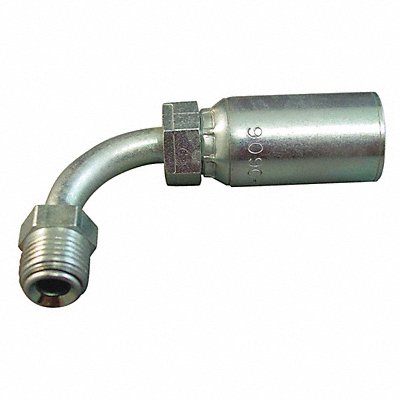 KURT MIX900404 Crimp Fitting 90 Degrees Elbow 1/4 ID