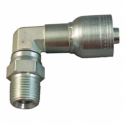 KURT MPX900404 Crimp Fitting 90 Degrees Elbow 1/4 ID