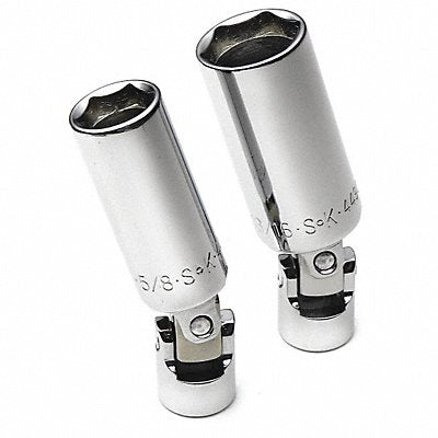 SK PROFESSIONAL TOOLS 4492 Sprk Plg Socket Set 13/16 in to 5/8 in Steel