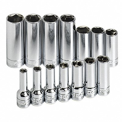 SK PROFESSIONAL TOOLS 1854 Socket Set Chrome 3/4-2 3/8 in 12Pt