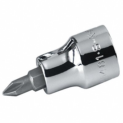 SK PROFESSIONAL TOOLS 44480 Socket Bit Steel 1/4 in TpSz #0