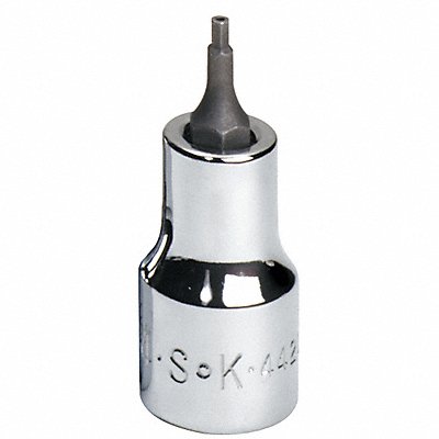 SK PROFESSIONAL TOOLS 44205 Socket Bit Steel 3/8 in TpSz 5/64 in