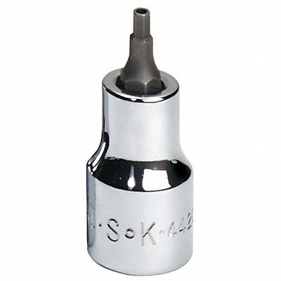 SK PROFESSIONAL TOOLS 44207 Socket Bit Steel 3/8 in TpSz 7/64 in