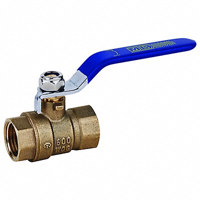 GRAINGER GF600300 Manual 2-Way Ball Valve NPT Brass