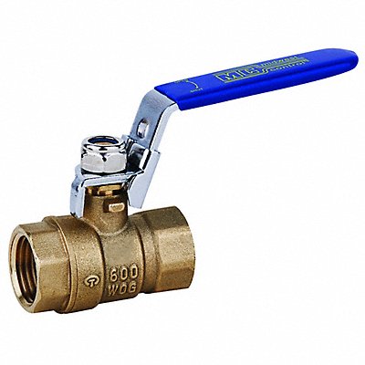 GRAINGER GF60025LH Manual 2-Way Ball Valve NPT Brass