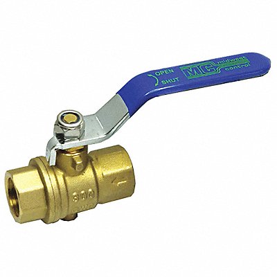 GRAINGER GADV50NLH Manual 2-Way Ball Valve NPT Brass