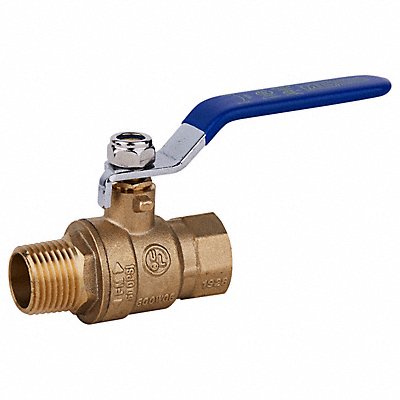 GRAINGER GMBB75 Manual 2-Way Ball Valve NPT Brass